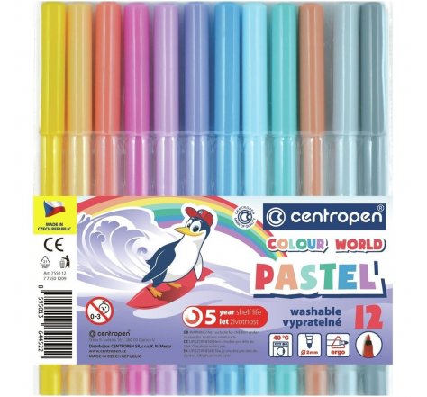 Fixy 12 barev PASTEL 7550