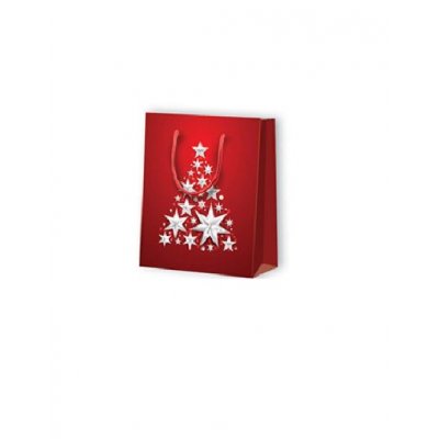 Taška vánoční malá červená + strom