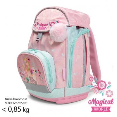 Batoh školní 1804 růžový koník arg