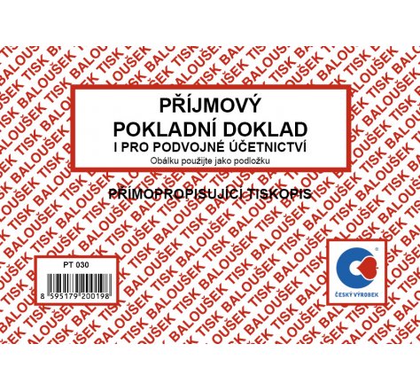 Příjmový pok.dok. i pro PU Bal PT030 SP