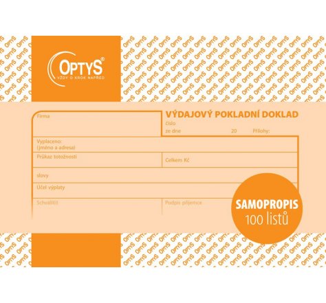 Výdajový pokl.dokl.propis OP 1083