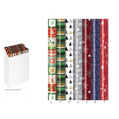 Dárkový balící papír role 5mx70cm č.6 E