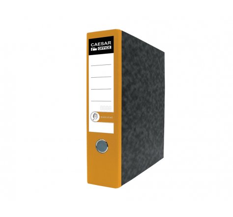 Pořadač pákový 8 cm CAESAR žlutý hřbet