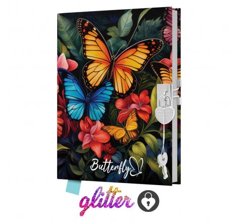 Památník se zámkem motýli