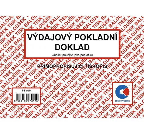 Výdajový pok.dok. Bal PT040 SP