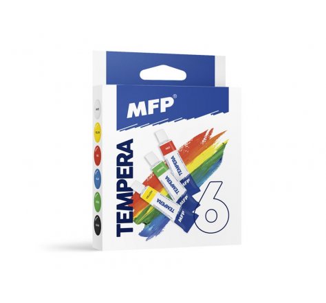 Temperové barvy 6 barev, 12 ml mf