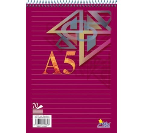 Blok A5 linka horní spirála