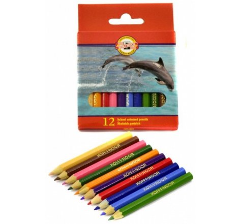 Pastelky 12 ks krátké KOH