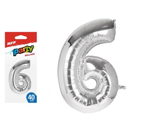 Balonek číslo 6 40cm