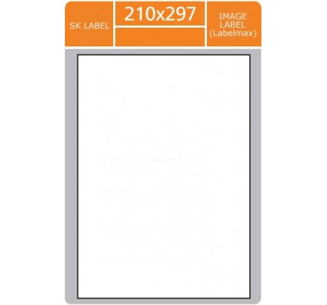 Etikety lep. na A4 210x297 bílé