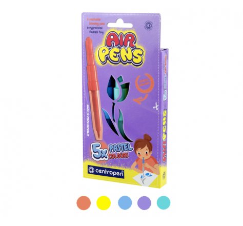 Foukací fixy 5 ks PASTEL 