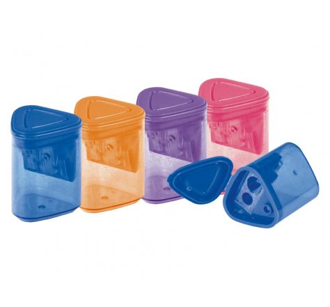 Ořezávátko plastové 2 otvory s boxíkem mf