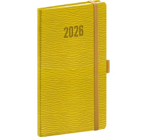 Diář kapesní PGD Kapri 6002 žl.zel