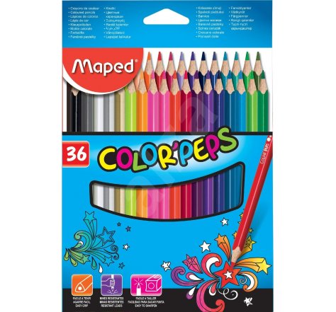 Pastelky 36 ks trojboké MAPED