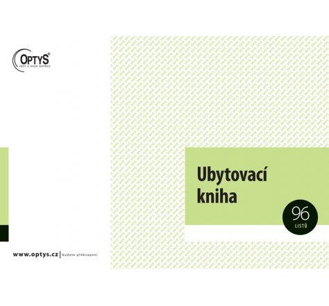 Ubytovací kniha OP 1272