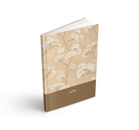 Záznamní kniha A5 linka bílá kvítka