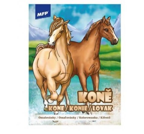 Omalovánky A4 koně mf