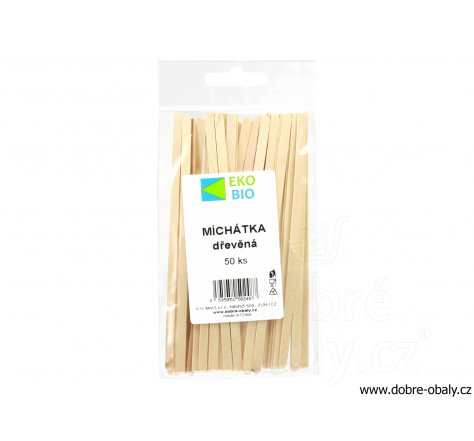 Míchátka dřevěná 50 ks do