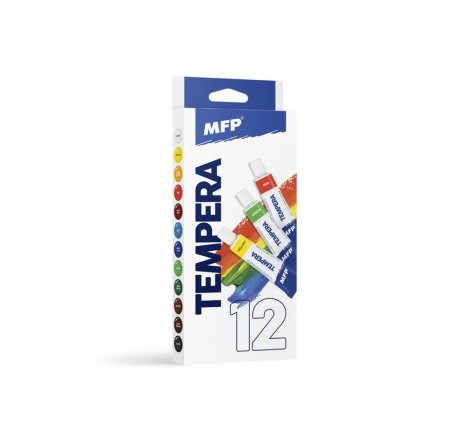 Temperové barvy 12 barev,12 ml mf