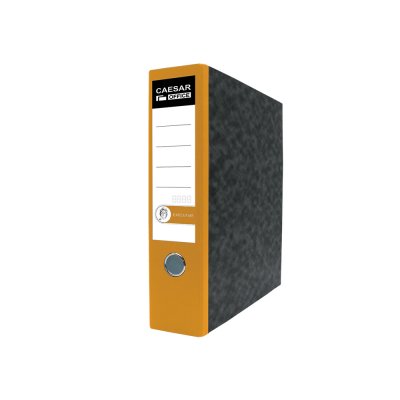 Pořadač pákový 8 cm CAESAR žlutý hřbet