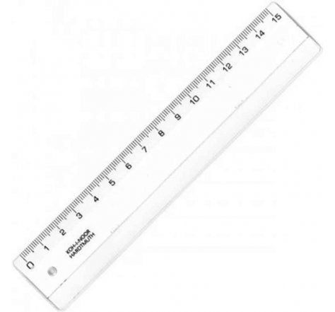 Pravítko 15 cm čiré