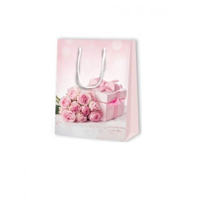 Taška dárková střední růže 