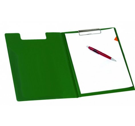 Dvojdeska A4 s klipem zelená 