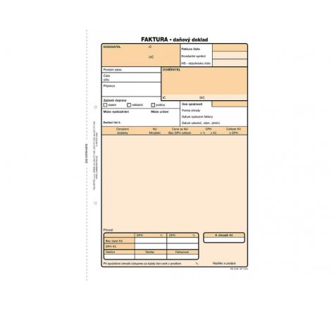 Faktura A5 propis OP 1072