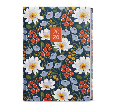 Diář A5 denní DAVID BDD9-5  květiny