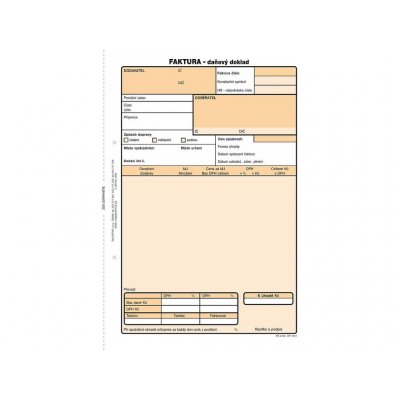 Faktura A5 propis OP 1072
