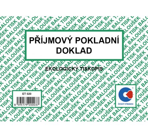 Příjmový pok.dok Bal ET020