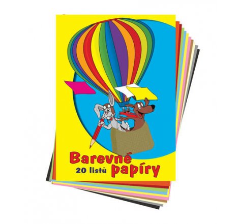Barevné papíry 20 l