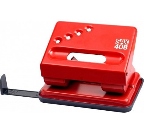 Děrovačka SAX 408 červená
