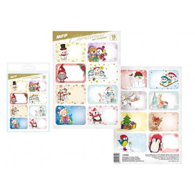 Samolepky na dárky dětské 16 ks