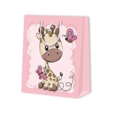 Taška dárková velká dětská - žirafka
