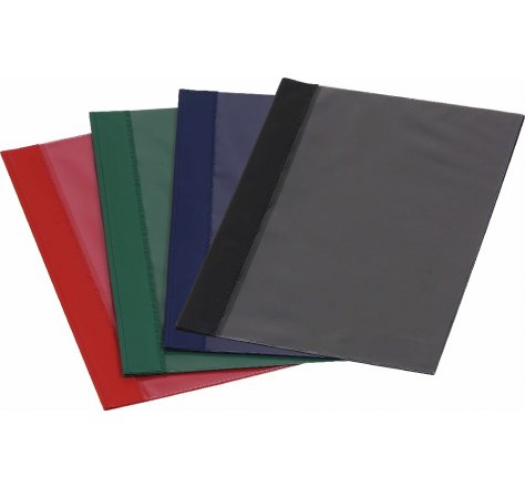 Rychlovazač A4 pevný průhl.př.strana modrý