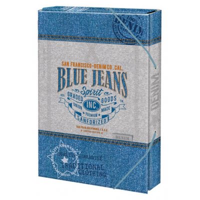 Box na sešity A4 blue jeans Arg. 1231-0288