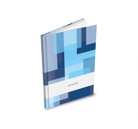 Záznamní kniha A4 čtvereček  modrá