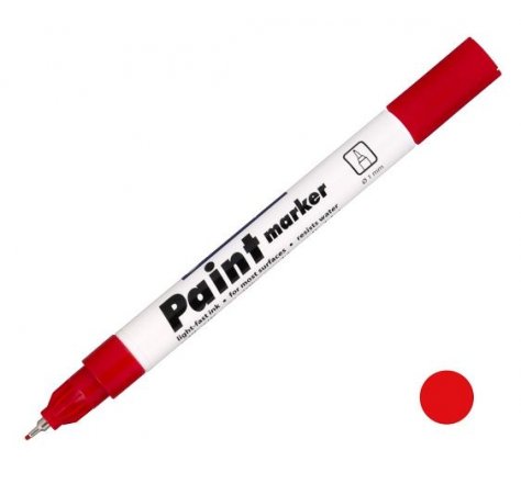 Popisovač 9211 lakový červený