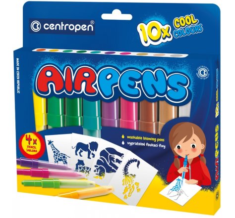 Foukací fixy 10 ks COOL