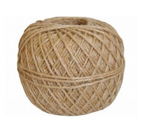 Motouz JUTA lněný hnědý 200g