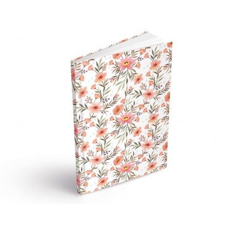Záznamní kniha A4 linka kvítí  mf