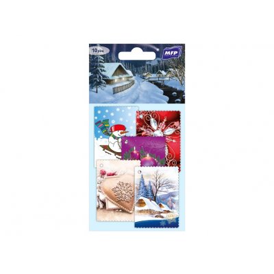 Jmenovky na dárky vánoční 10 ks