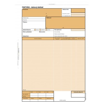 Faktura propis A4 OP 1071