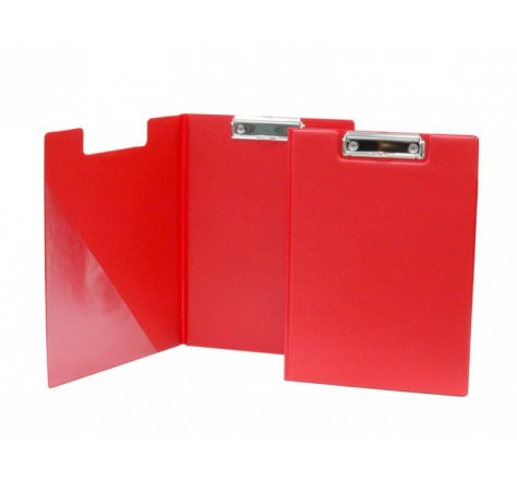 Dvojdeska A4 s klipem červená