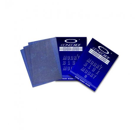 Uhlový papír modrý  1 ks