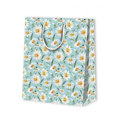 Taška dárková velká kopretiny