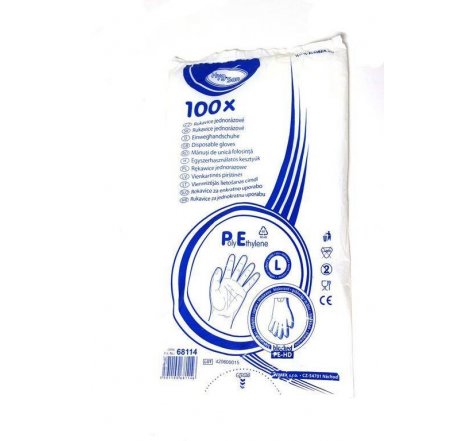 Rukavice jednorázové HDPE/100 ks