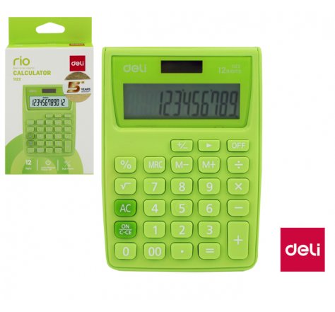 Kalkulačka Deli E 1122 zelená