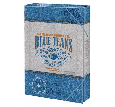 Box na sešity A4 blue jeans Arg. 1231-0288